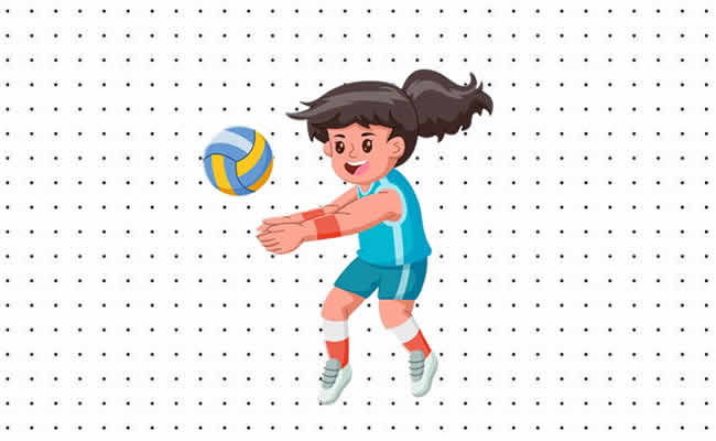 Desenhos de Voleibol para colorir