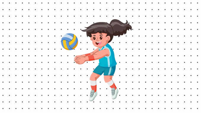 Desenhos de Voleibol para pintar