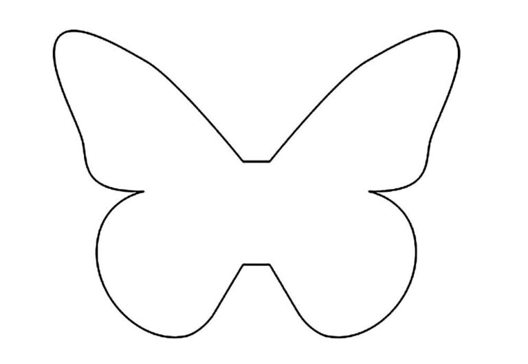 Moldes de Borboleta para Imprimir - Bora Colorir
