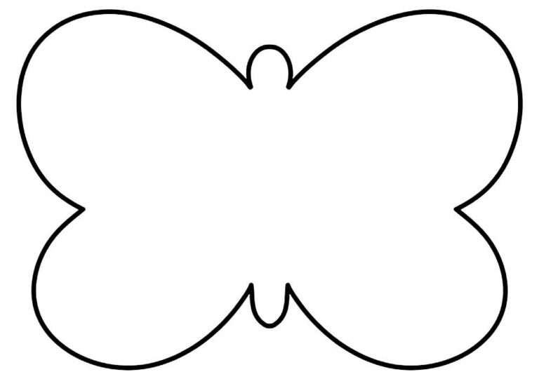 Moldes de Borboleta para Imprimir - Bora Colorir