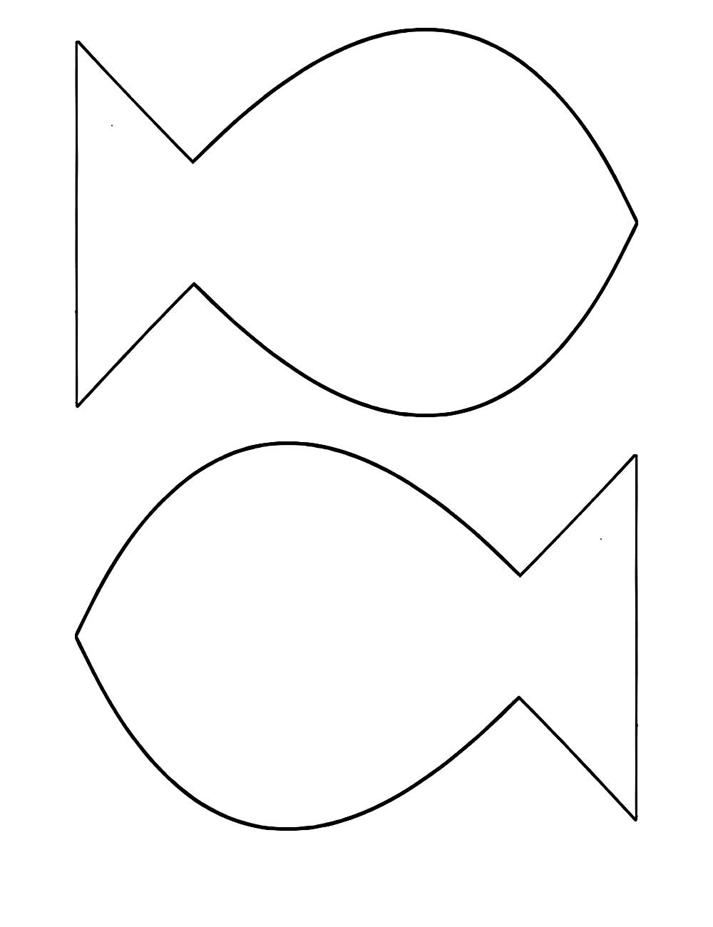 Moldes de Peixes para Imprimir - Bora Colorir