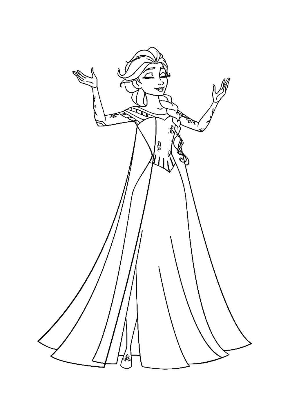 Desenho da Princesa Elsa