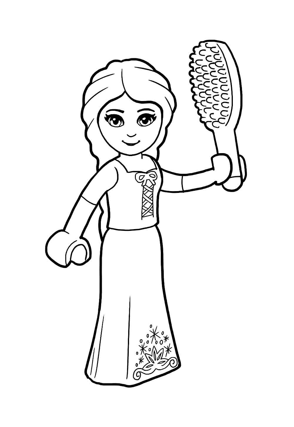 Desenho da Elsa para pintar