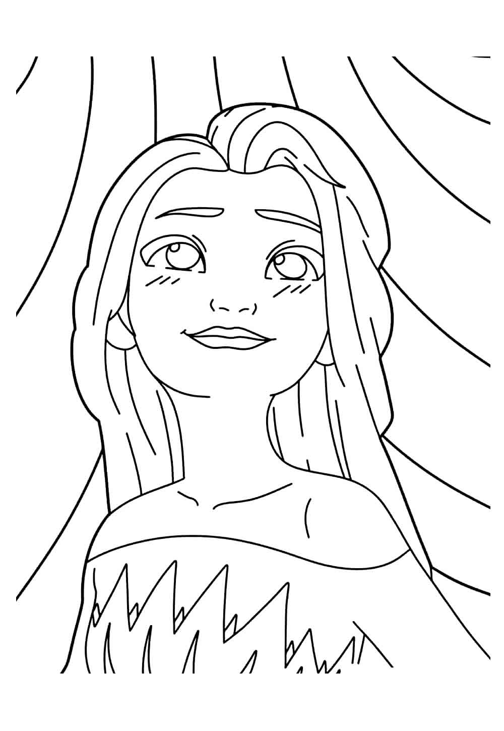 Elsa para colorir