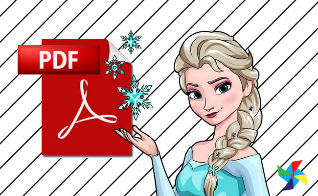 Desenhos da Princesa Elsa em PDF