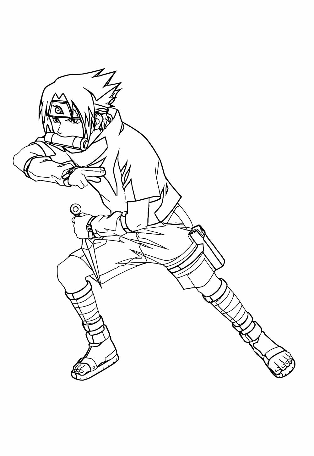 Desenho de Sasuke