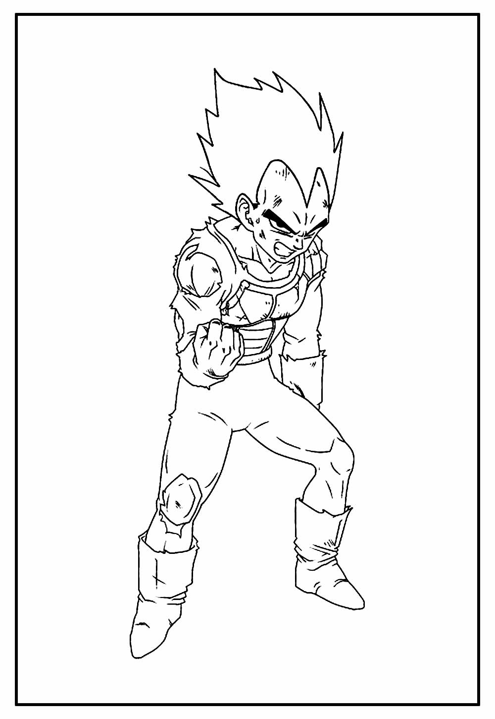 Desenho para colorir do Vegeta