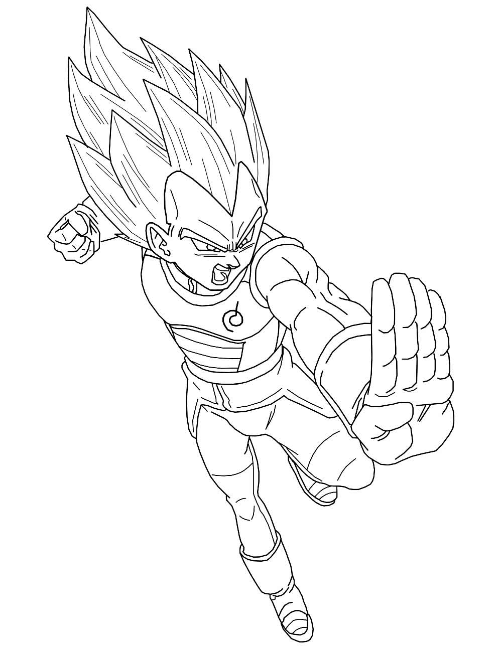 Desenho de Vegeta