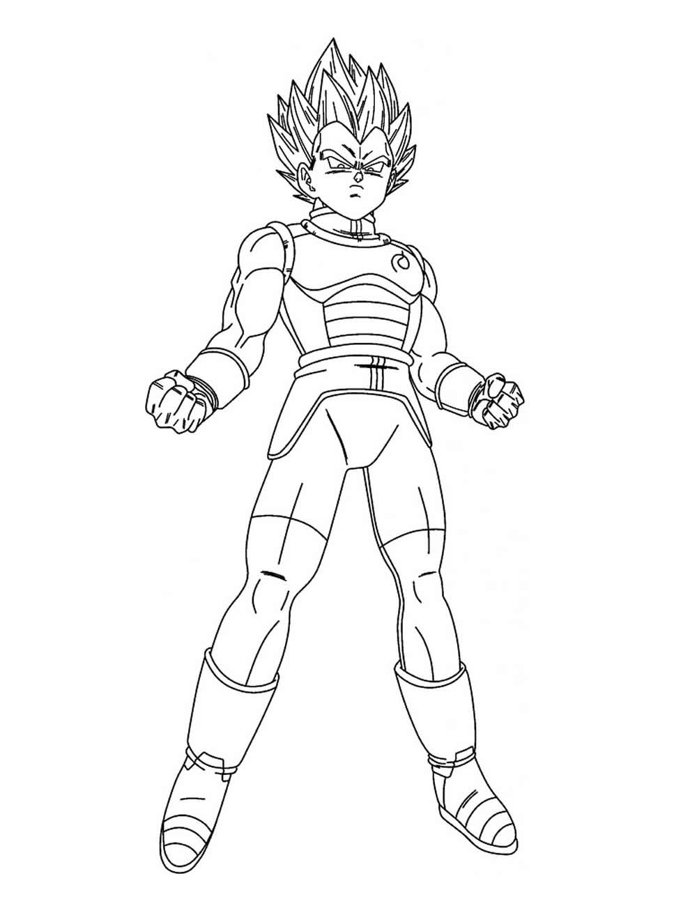 Desenho de Vegeta