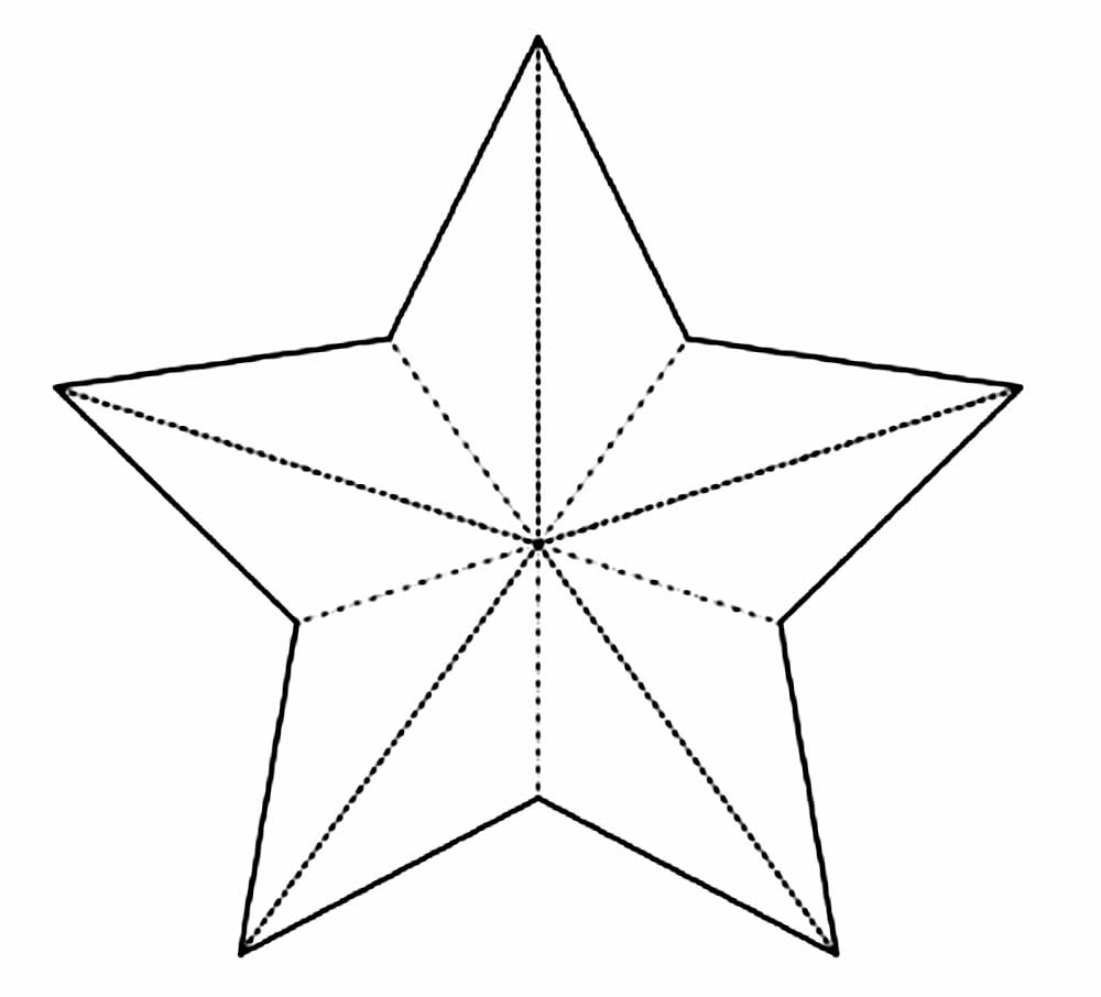 Estrela para Imprimir - Molde
