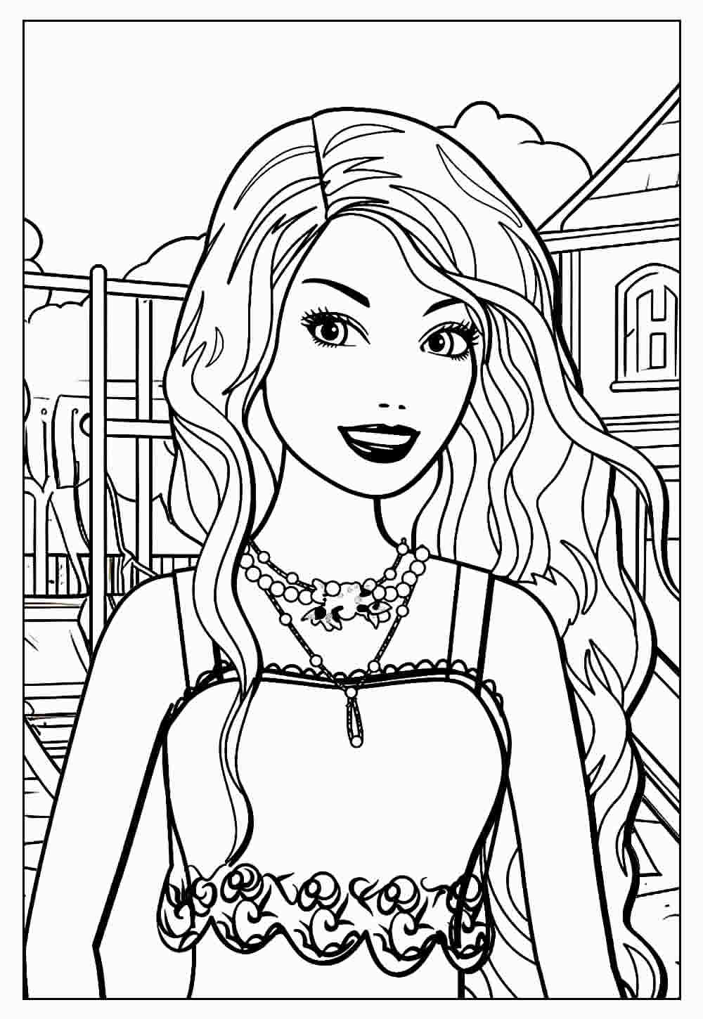 Desenhos Para Imprimir e Colorir PDF - Desenhos Para Pintar  Colorir  barbie, Páginas para colorir, Páginas de colorir com animais