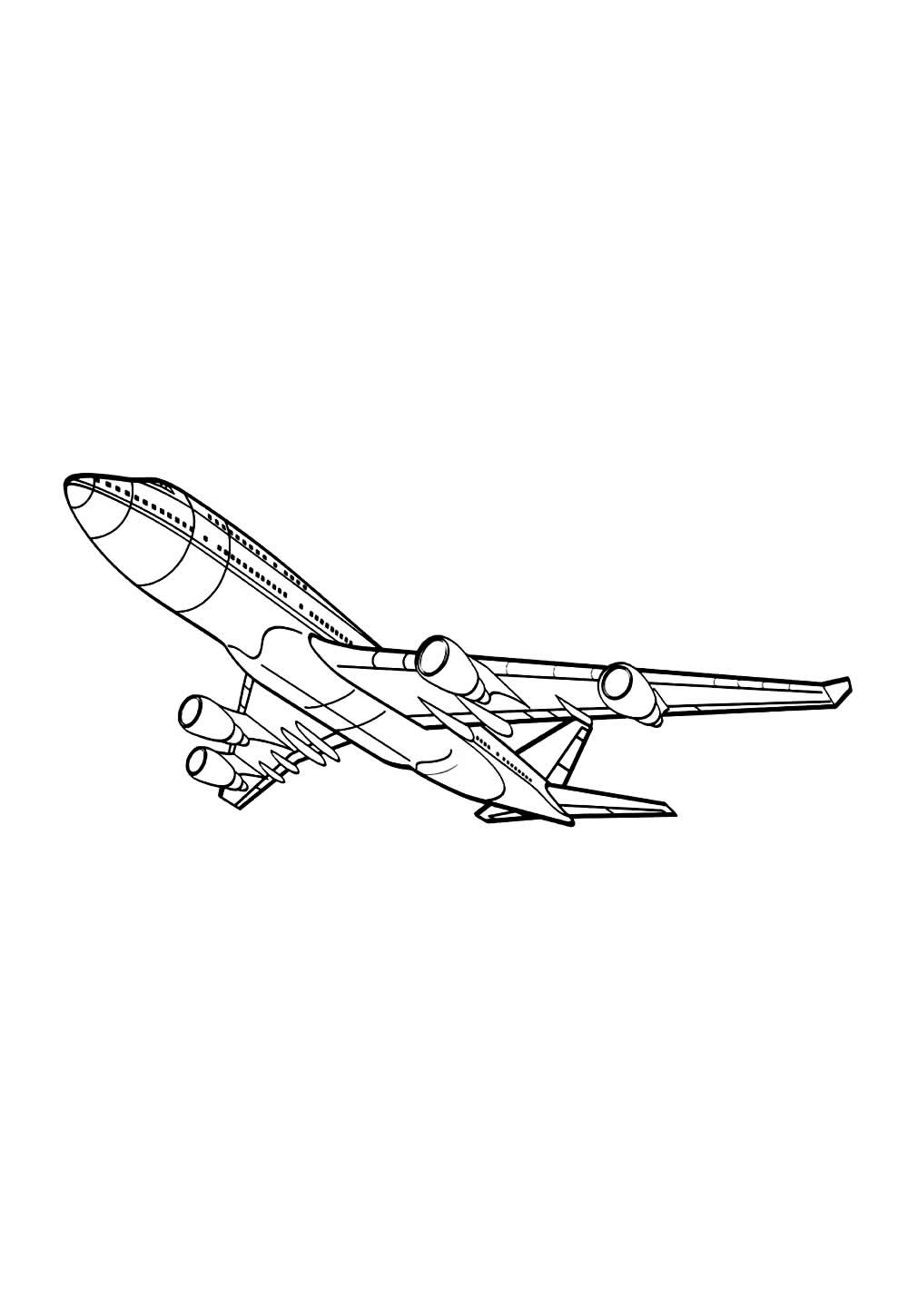 Desenhos de Avião para pintar