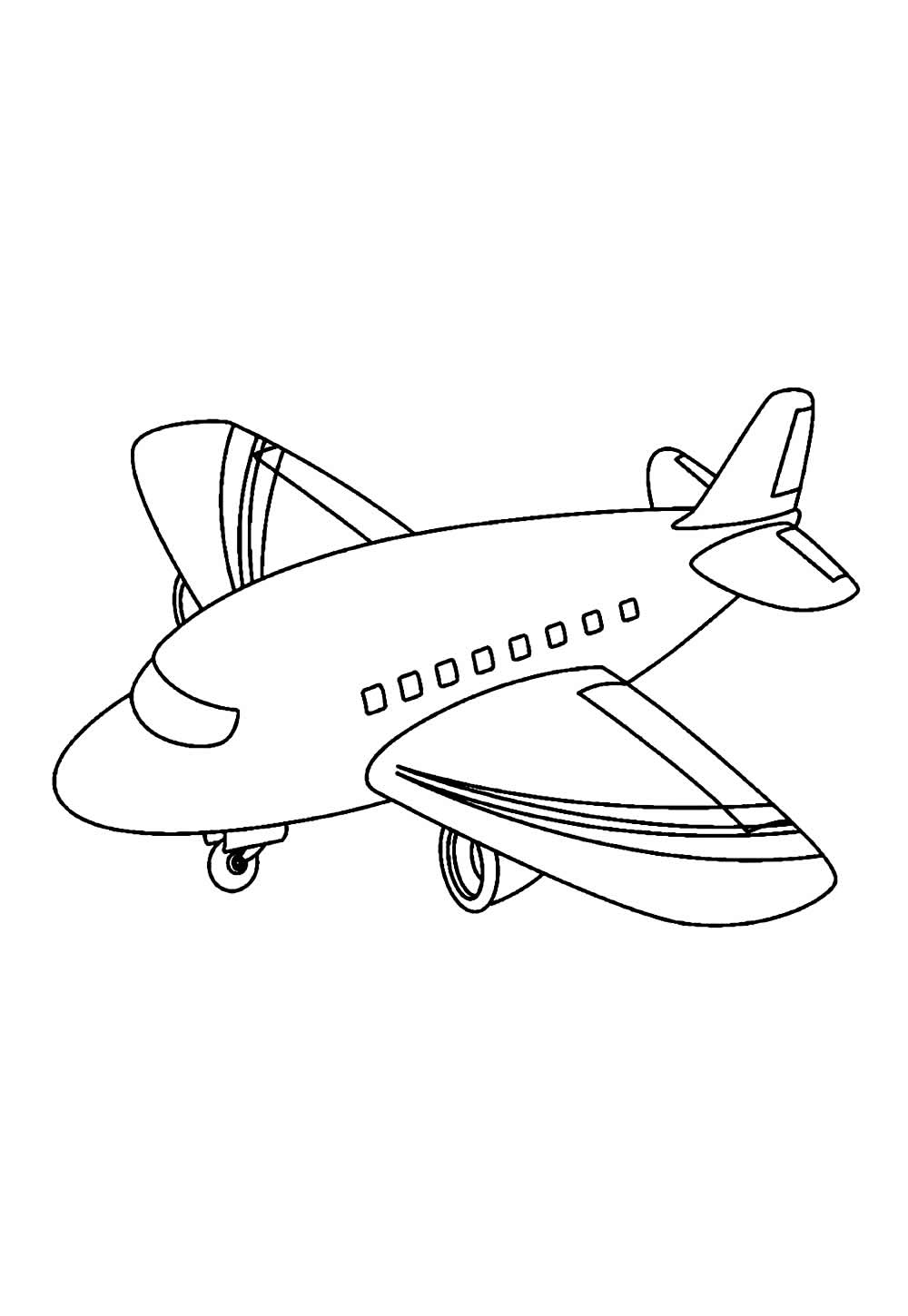 Desenhos Avião Pintar Infantil