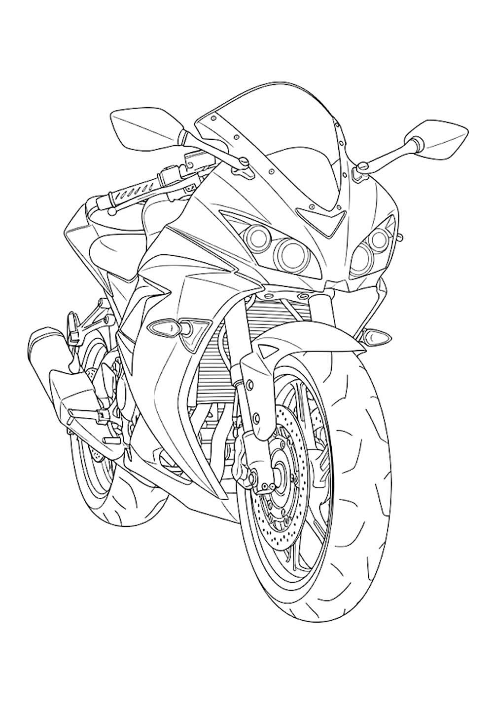 Desenho de Moto Ninja