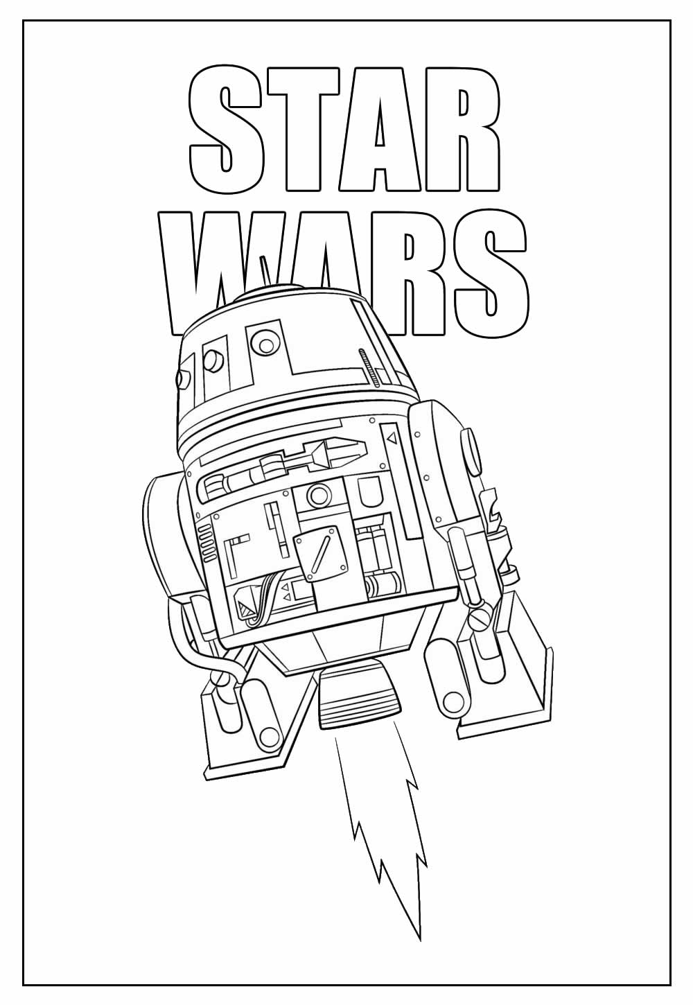 Desenho de Star Wars para colorir