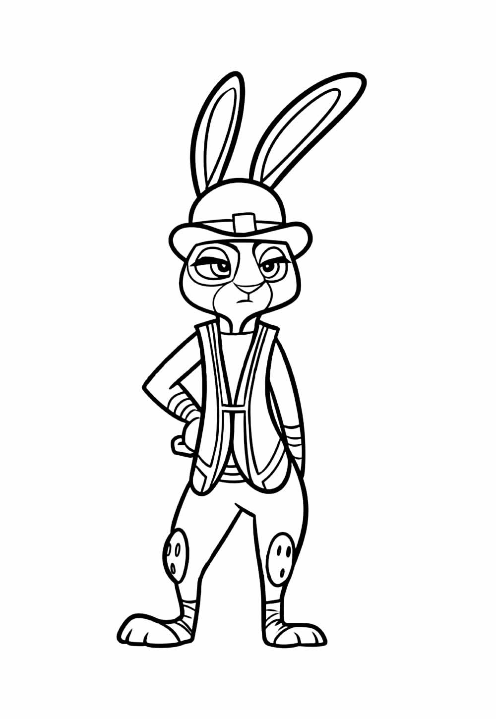 Imagem para colorir de Zootopia