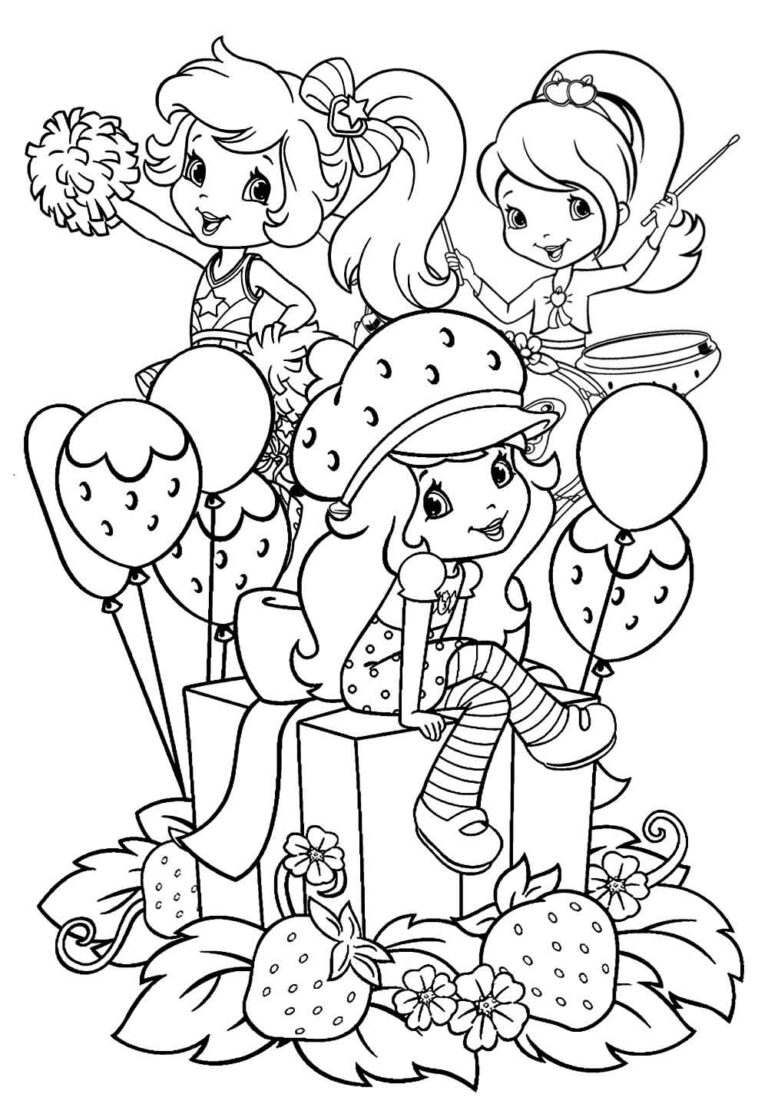 Desenhos da Moranguinho para colorir - Bora Colorir