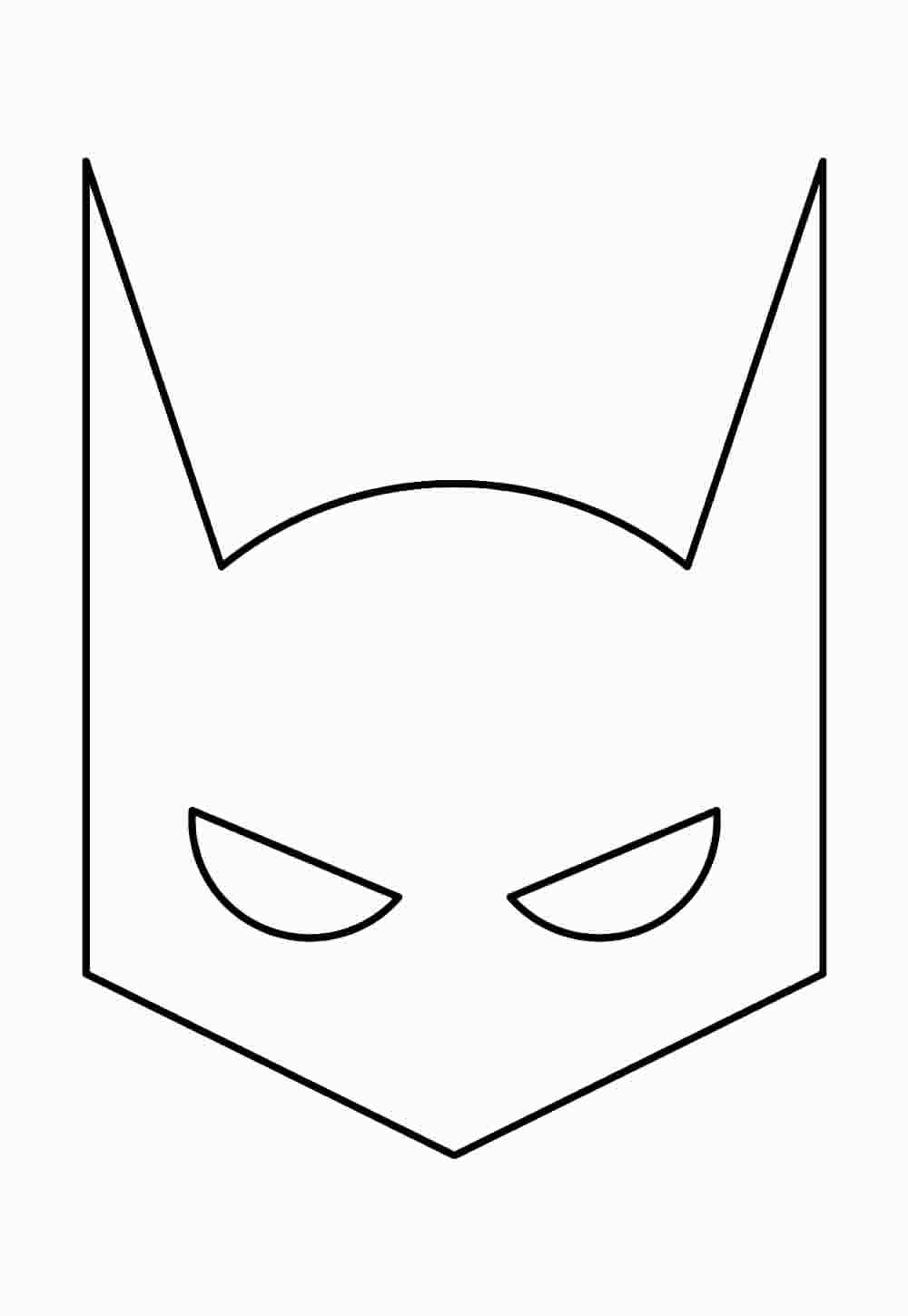 Imagem da Máscara do Batman para imprimir