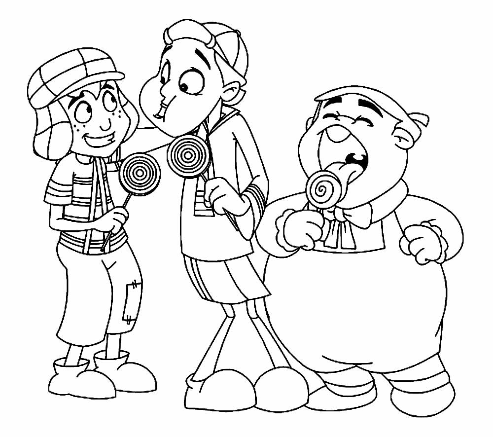 El chavo del ocho coloring pages