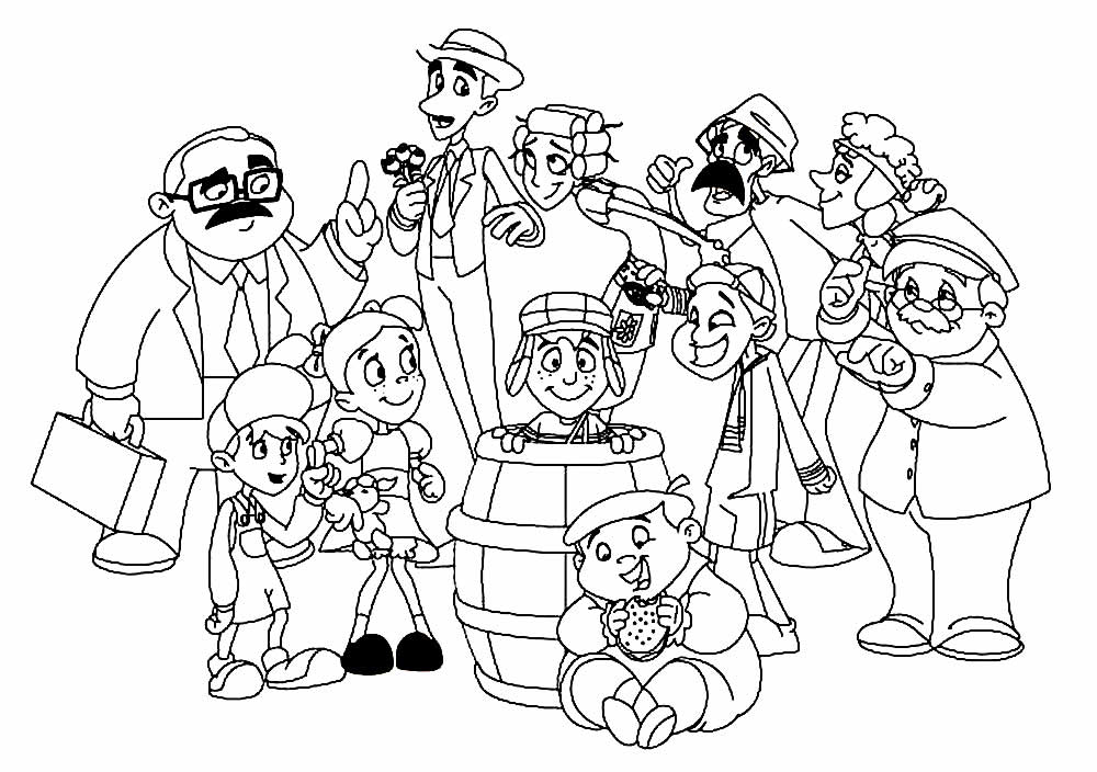 Desenhos de Chaves para colorir - Tudodesenhos