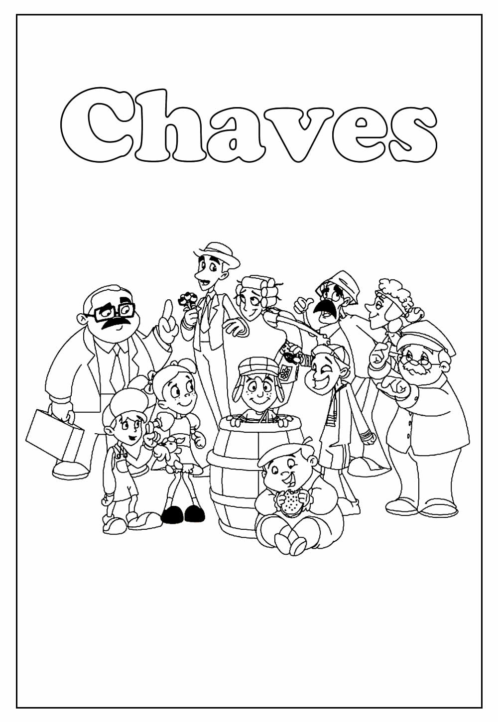 Desenhos do Chaves para colorir