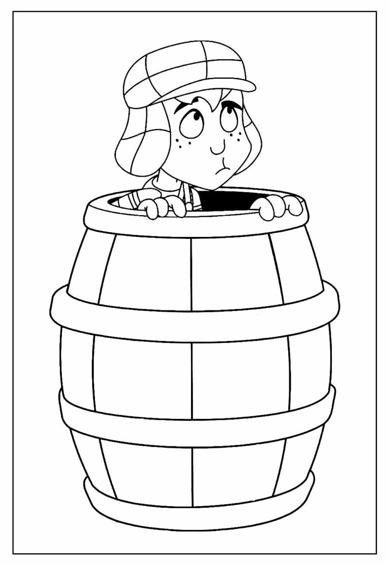 Desenhos do Chaves para colorir - Bora Colorir