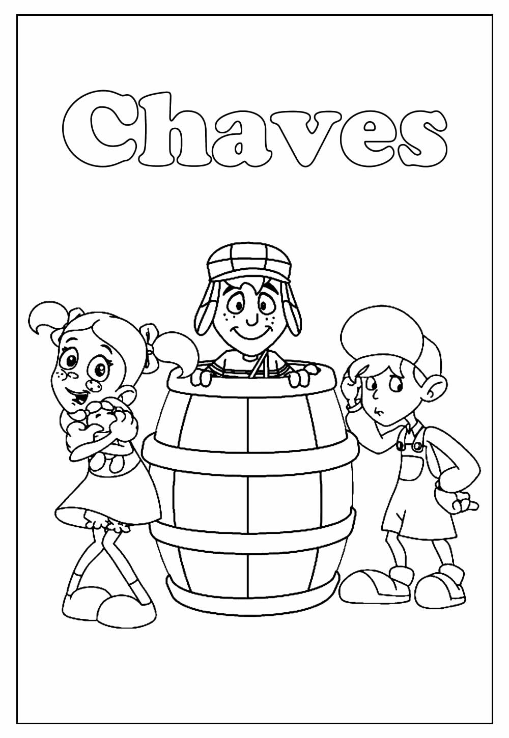 Desenhos de Chaves para colorir - Tudodesenhos