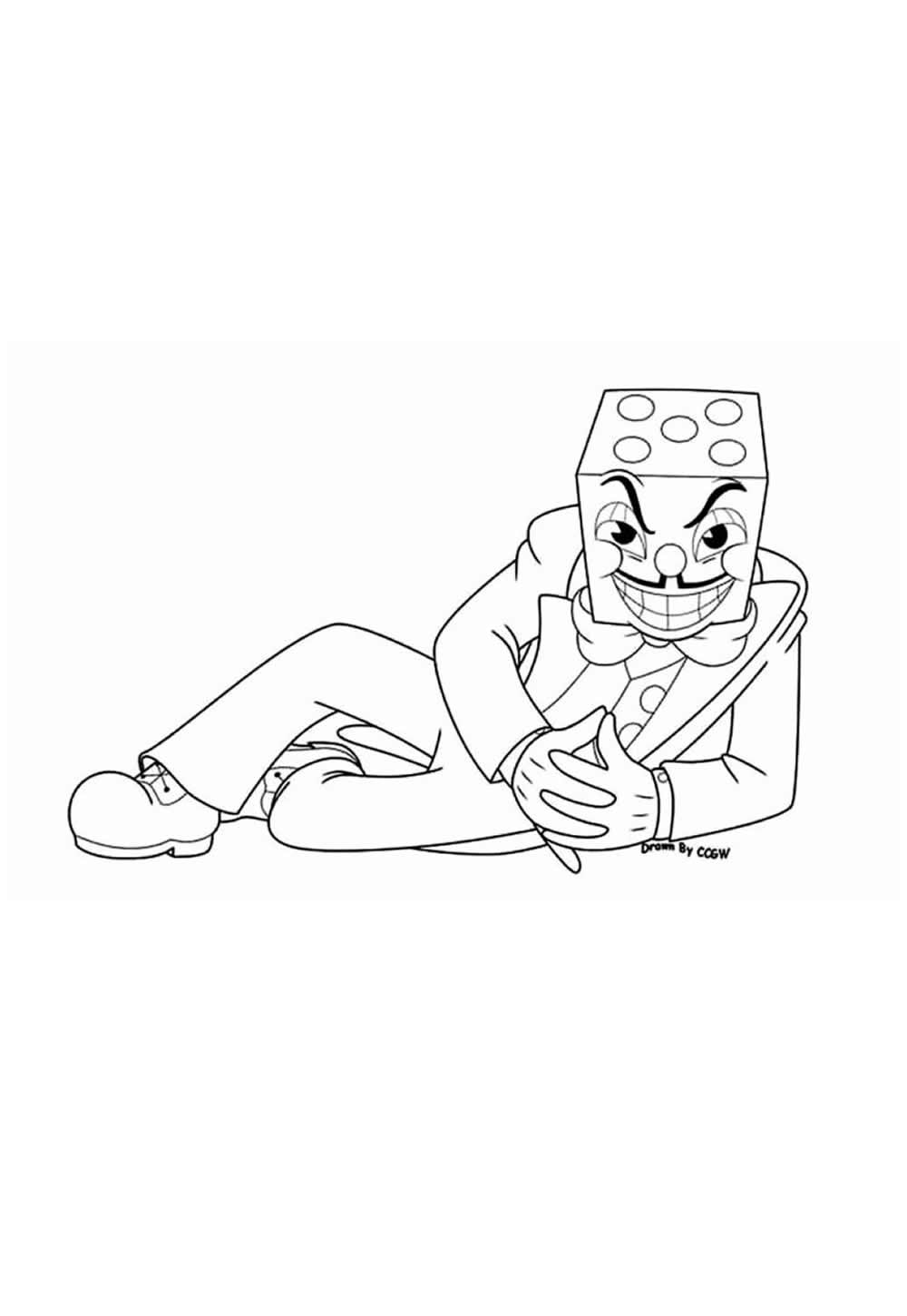 Desenho do Rei Dado para colorir