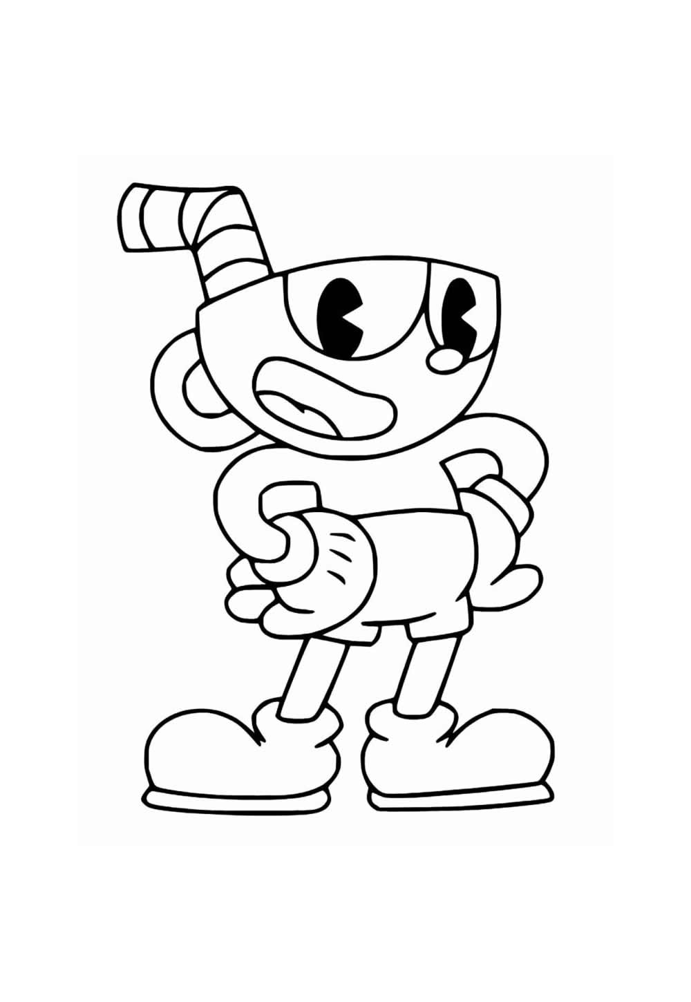 Cuphead para colorir
