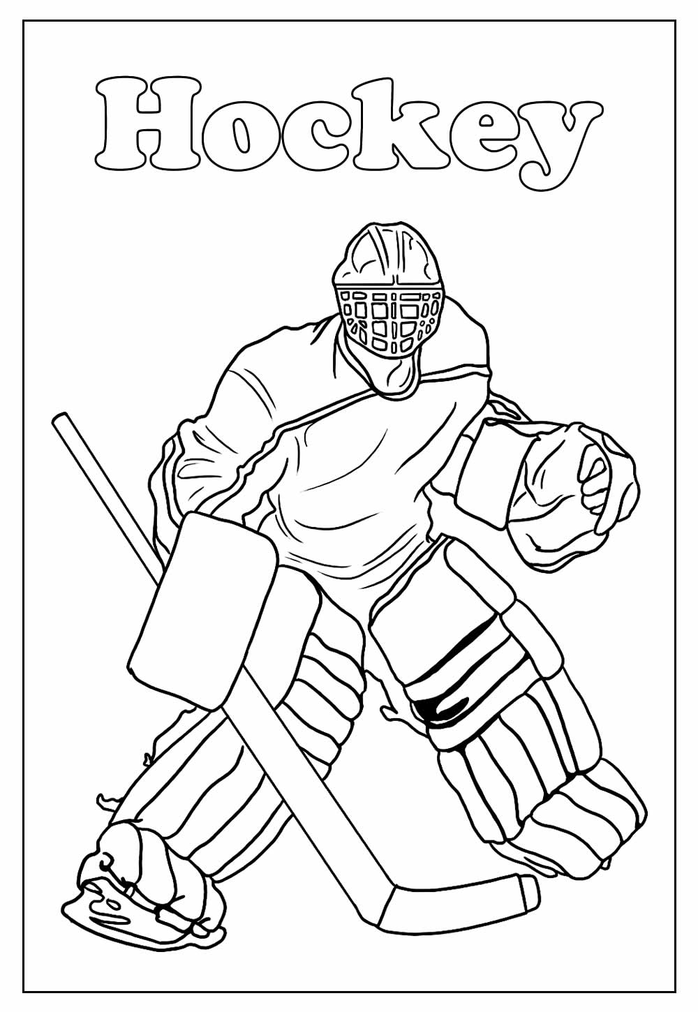 Desenhos de Hockey para colorir