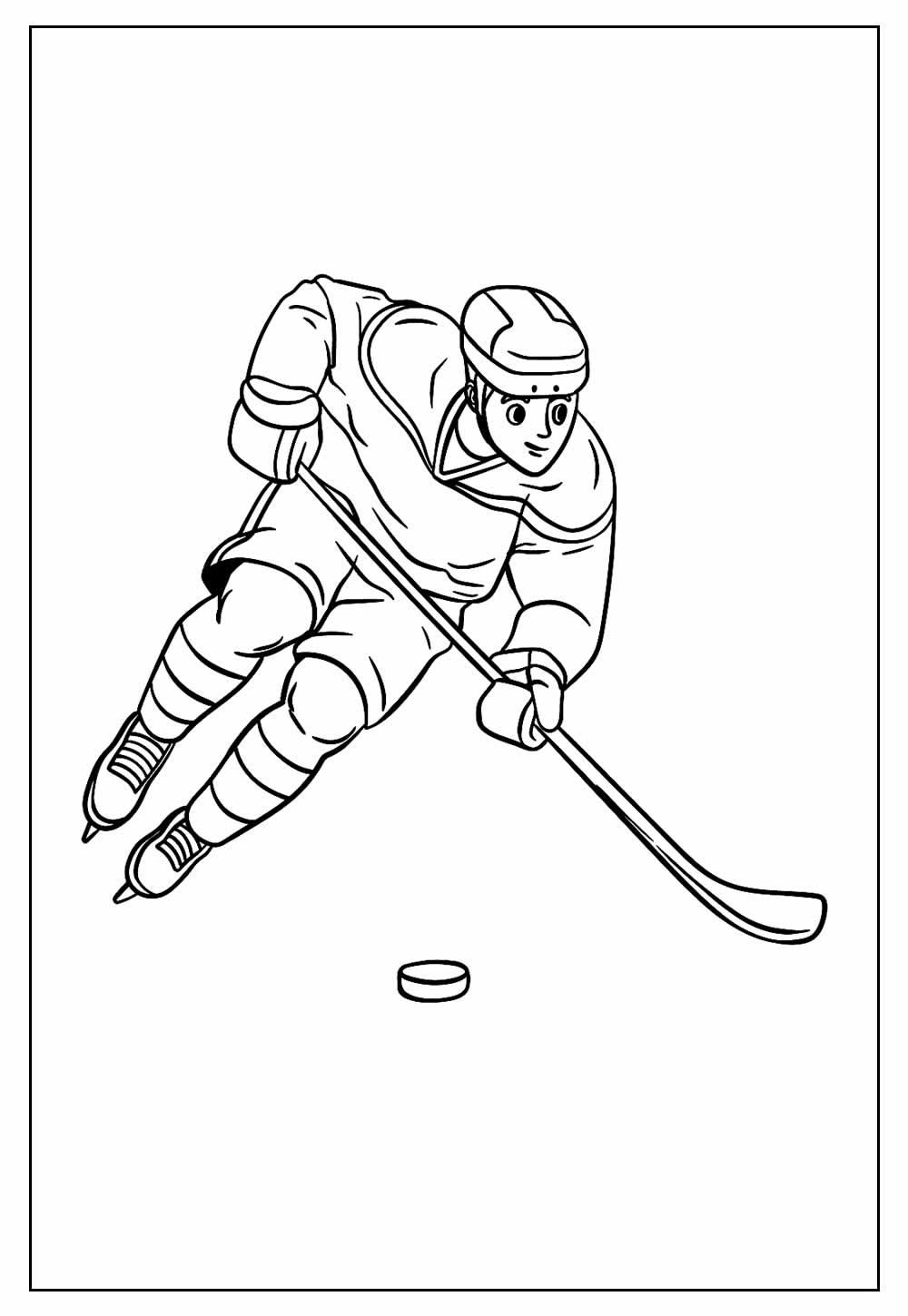 Desenhos Hockey Colorir