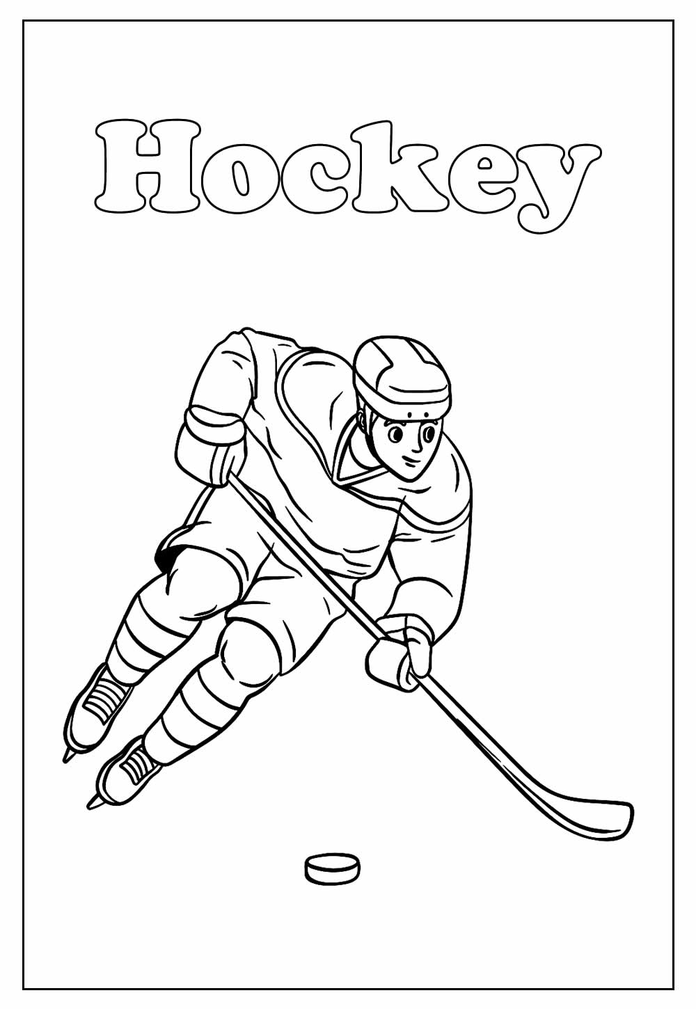 Desenho Hockey Pintar