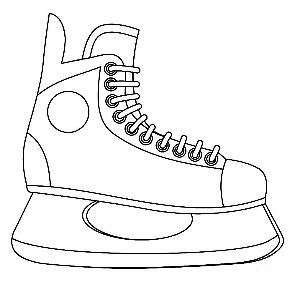 Desenho do Patins - Hockey