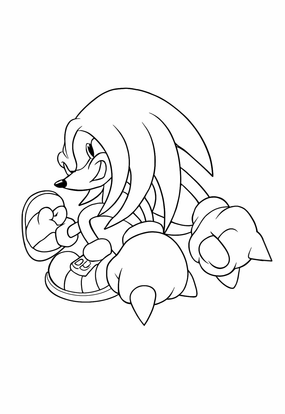Desenhos Knuckles the Echidna Colorir
