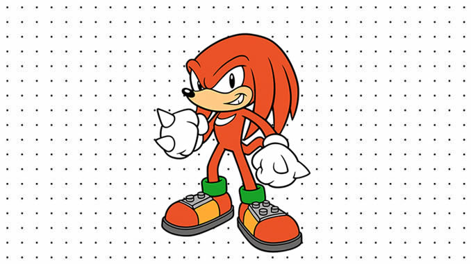 Desenhos de Knuckles the Echidna para colorir