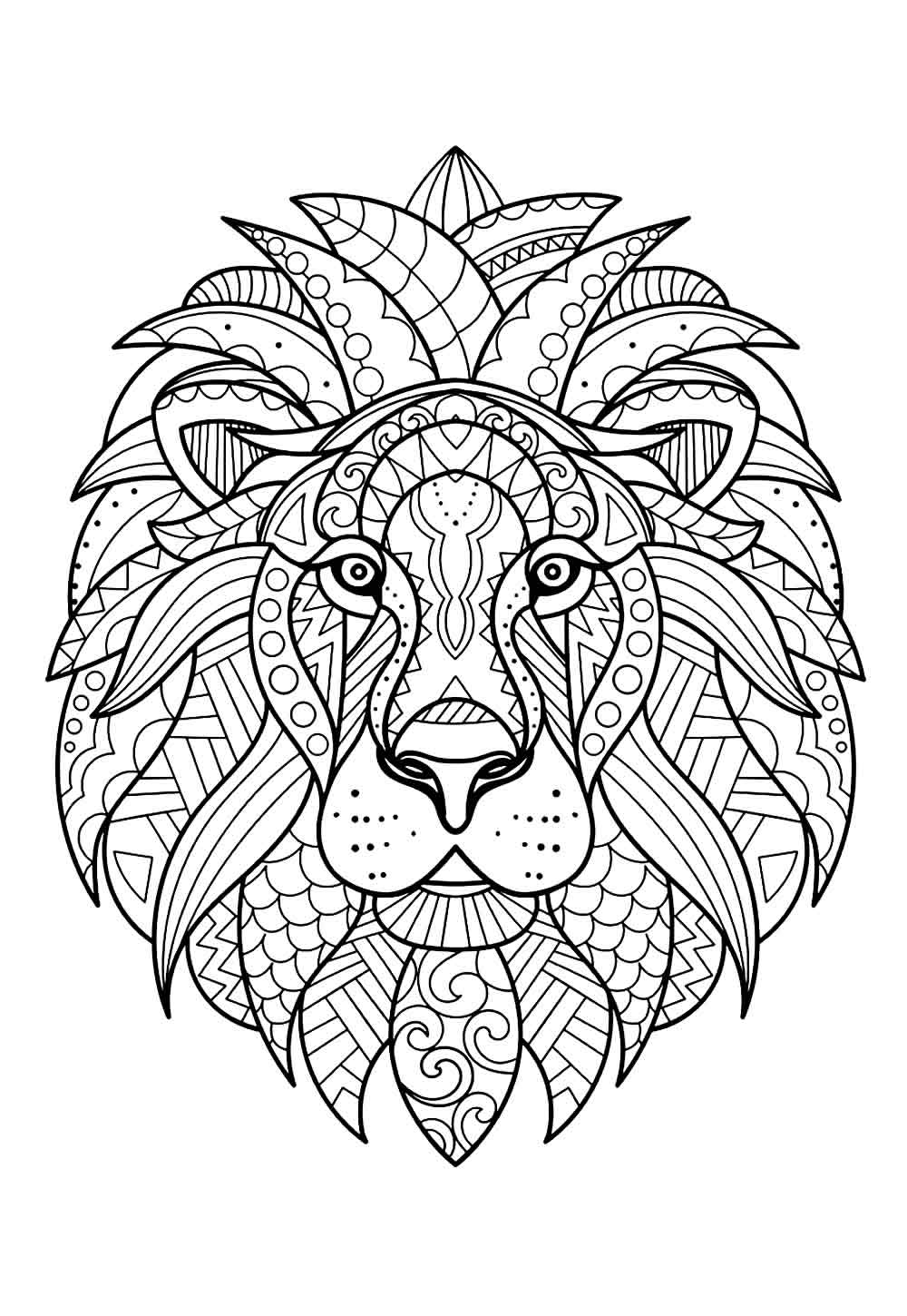 Desenho Geométrico de Leão