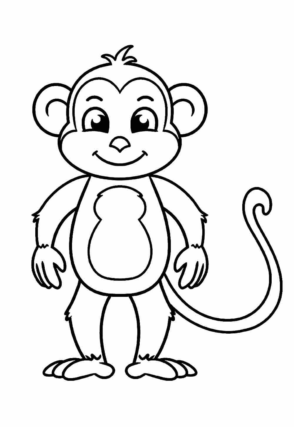 Desenho Macaco Colorir