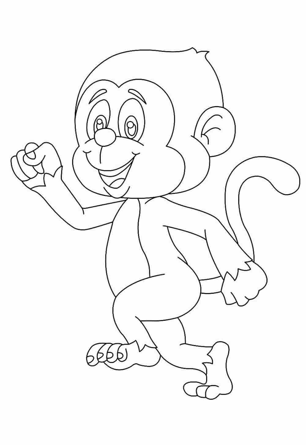 Desenhos Macaco Pintar