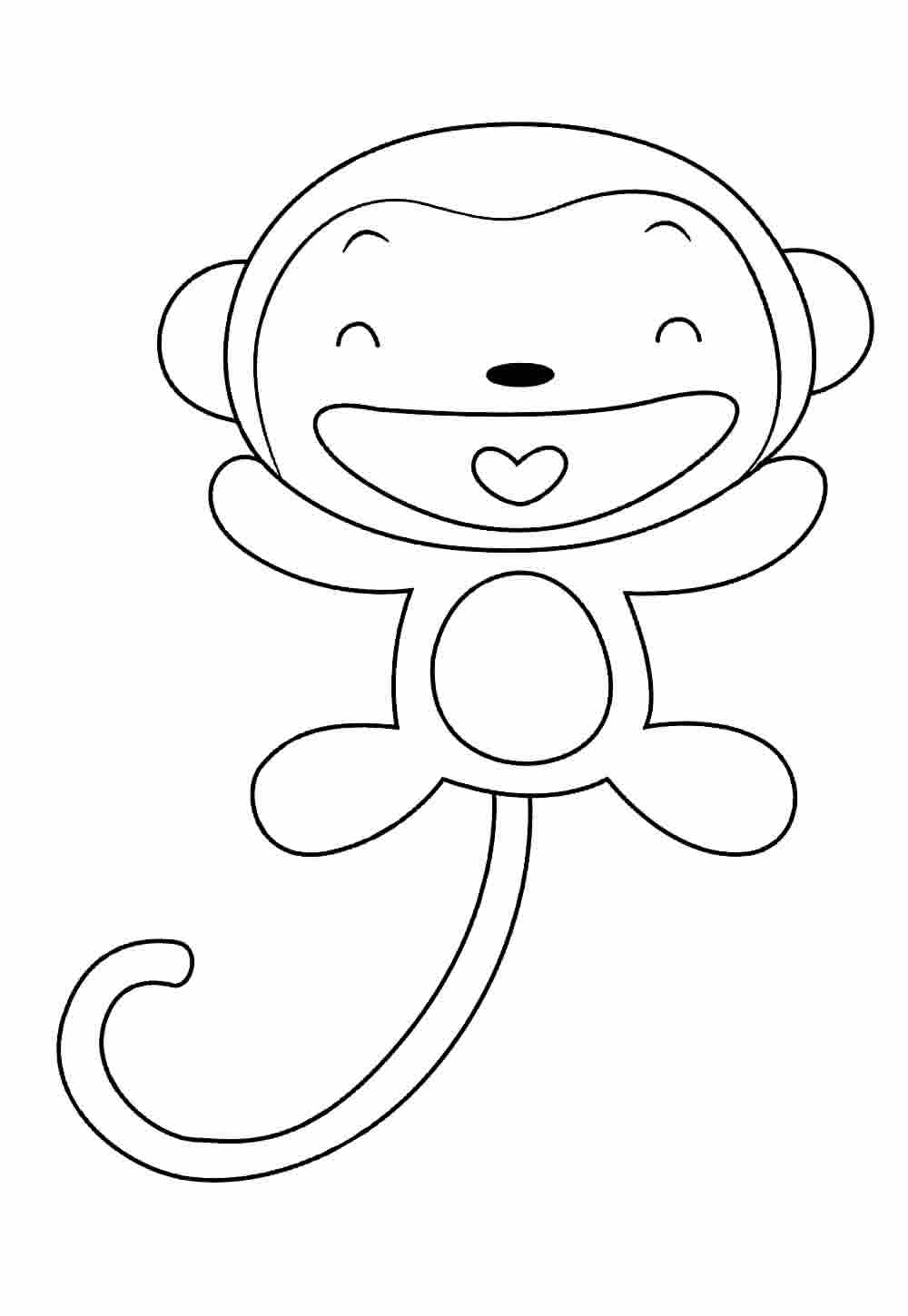Colorir desenho de Macaco