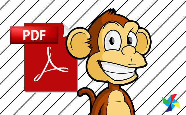 Desenho de Macaco em PDF para colorir