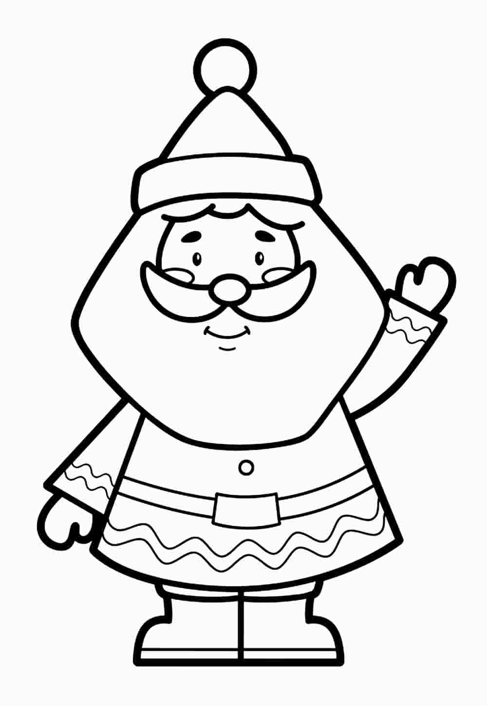 Desenho de Papai Noel