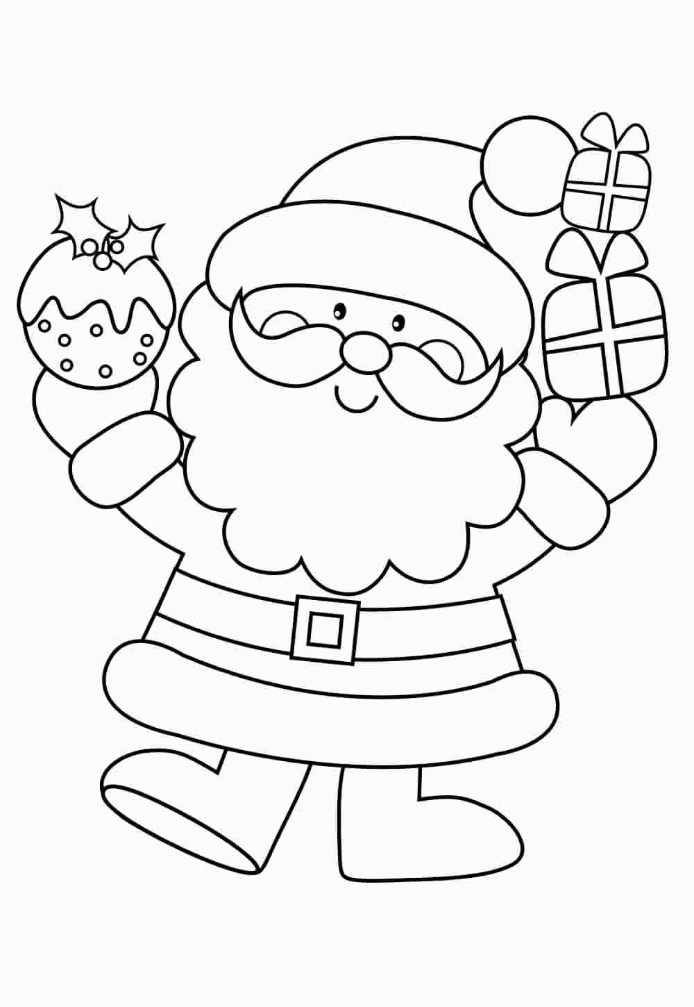 Desenho de Papai Noel