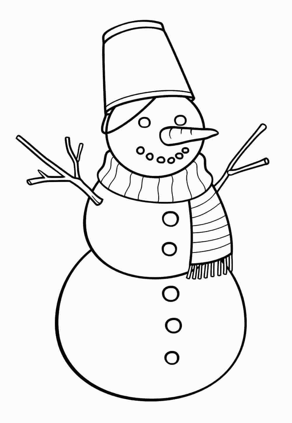 Desenho de Boneco de Neve