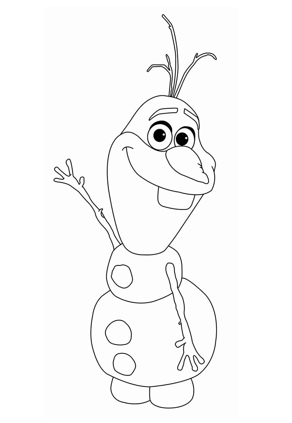 Desenho para colorir de Olaf