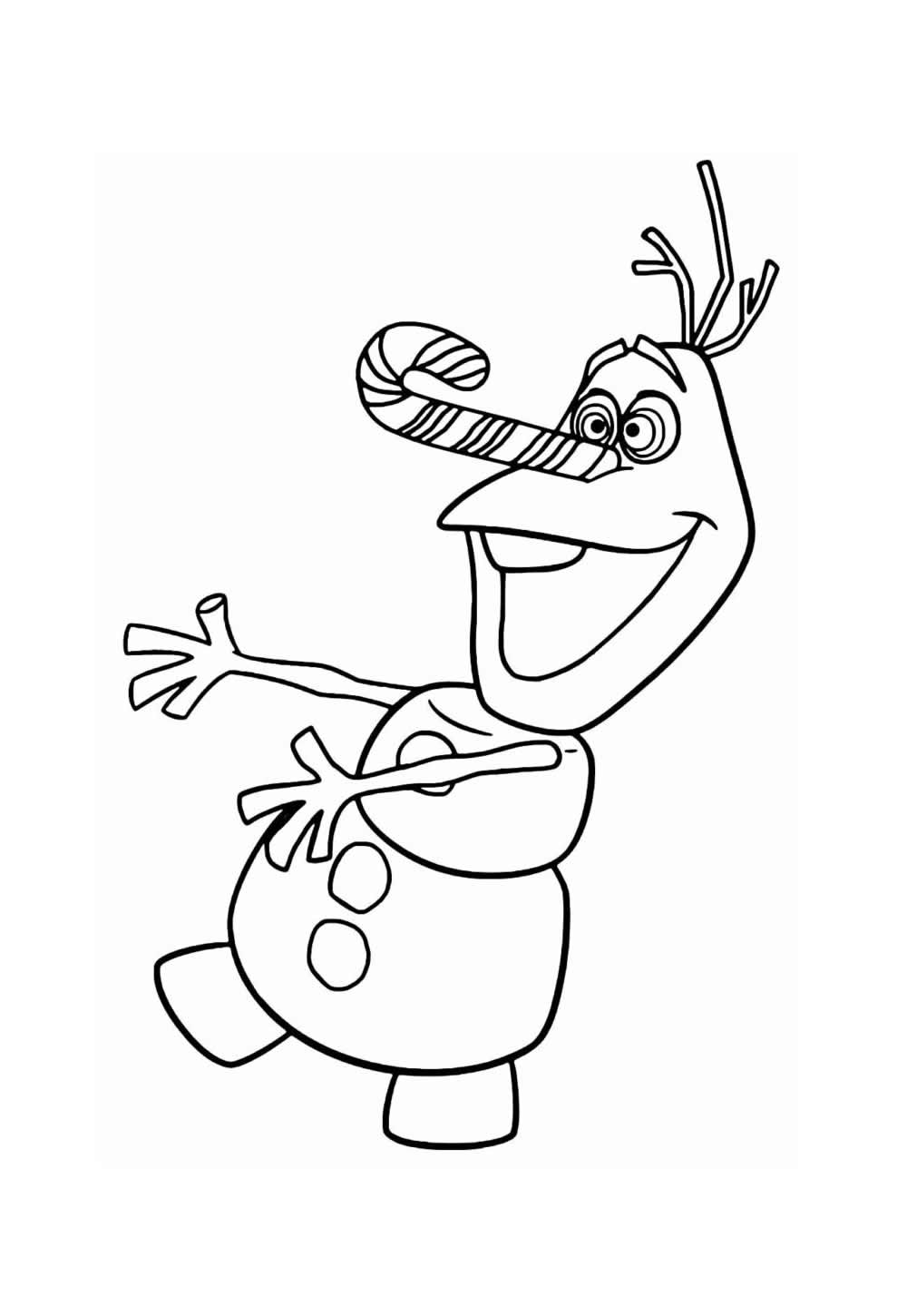 Desenho para colorir de Olaf