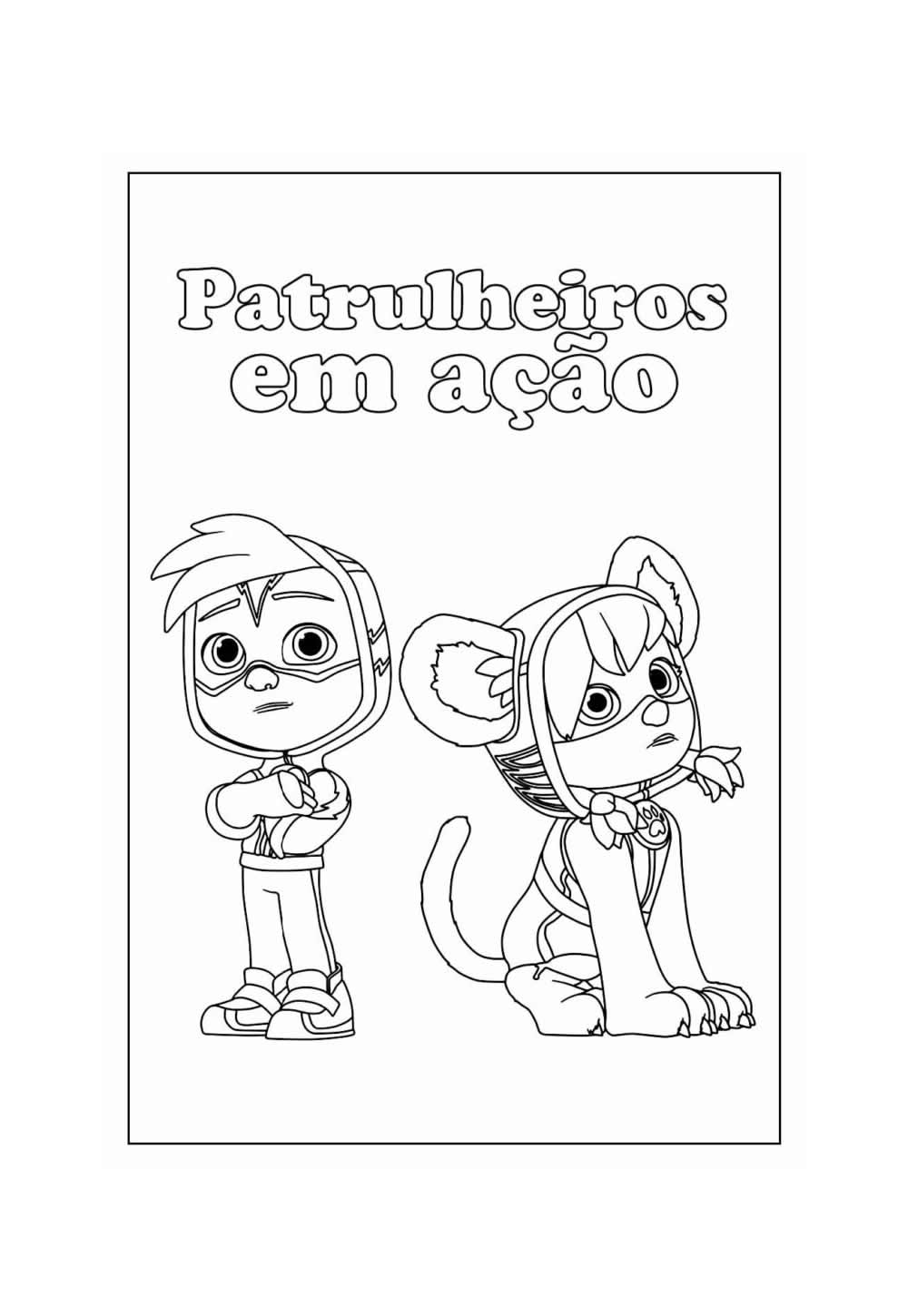 Desenho de Patrulheiros em Ação para colorir