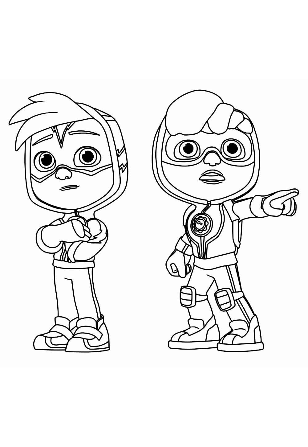 Desenho de Patrulheiros em Ação para colorir