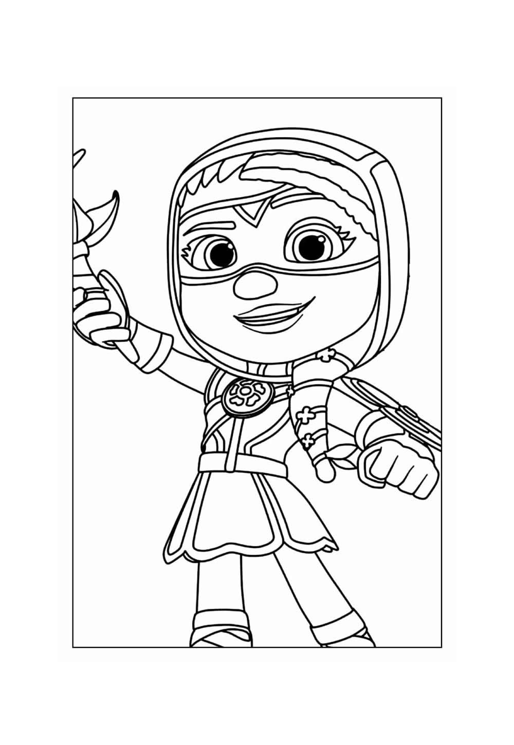 Desenho de Patrulheiros em Ação para pintar