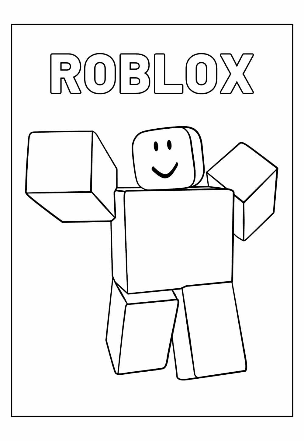 Desenhos Roblox Colorir