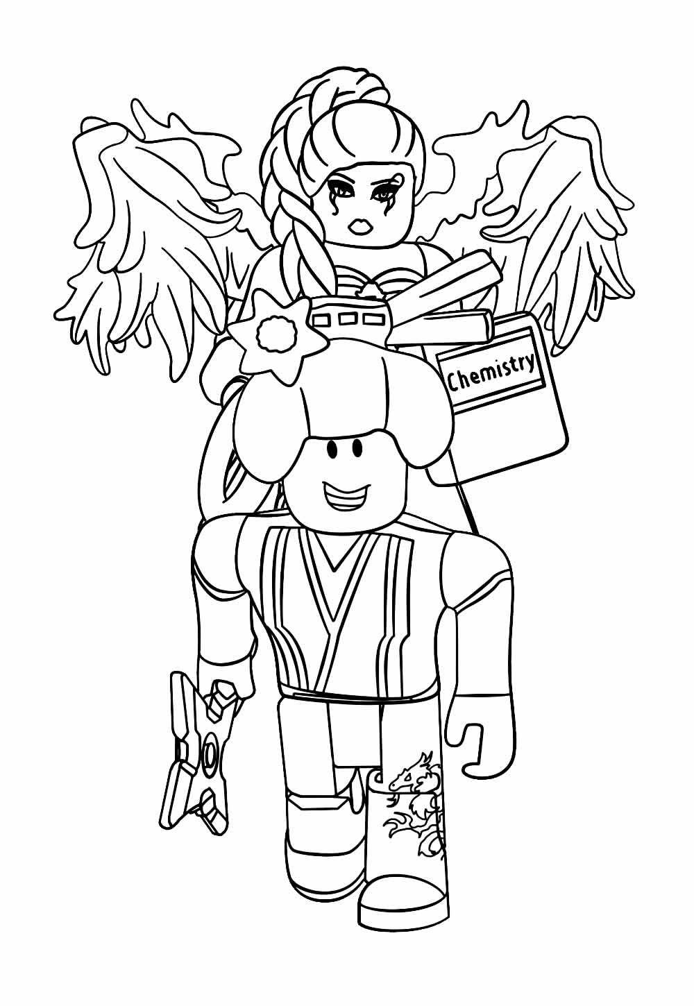 Desenho para colorir de Roblox